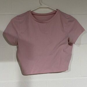Pink Women's Crop Top small